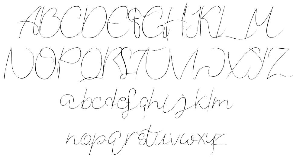 Kandis Marsh Script font specimens