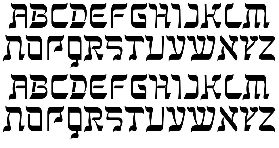 Kanisah font specimens