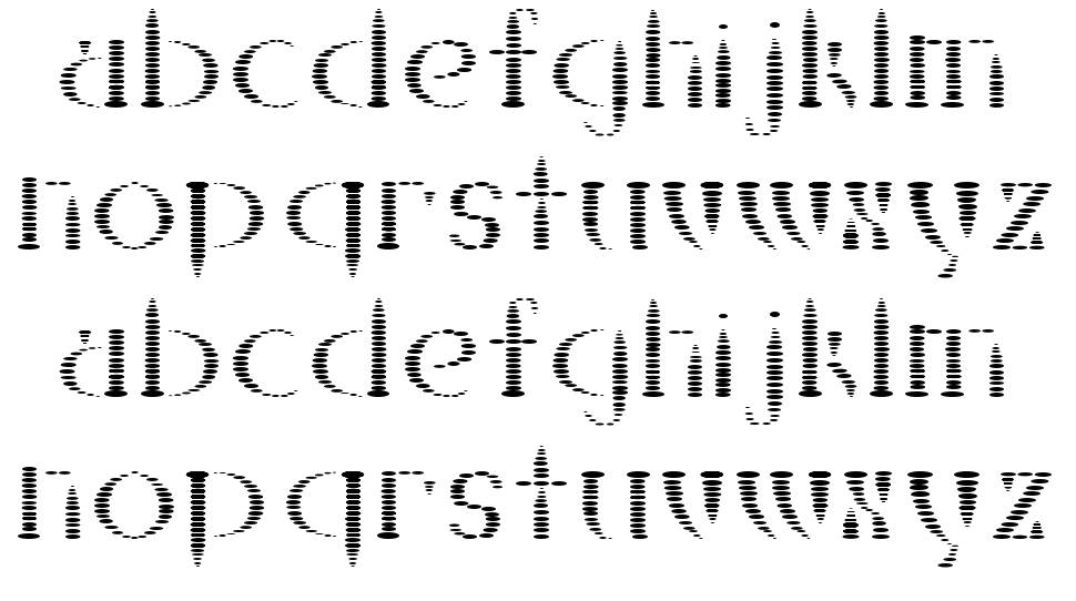 Kanizsa font specimens