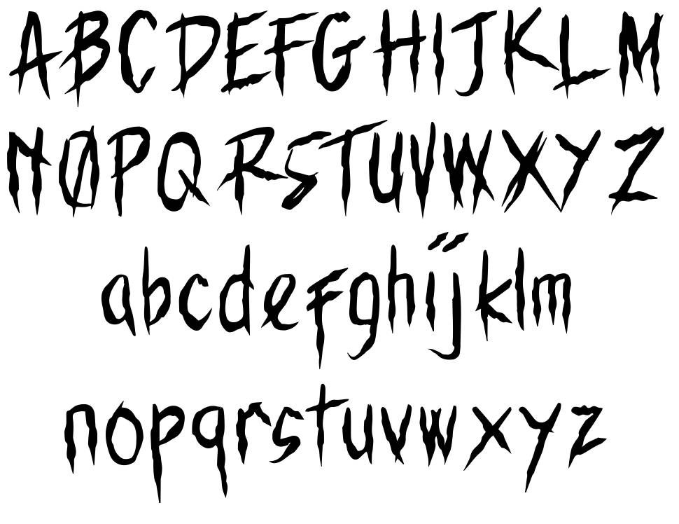 Karbetz font Örnekler