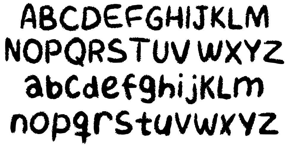 Karbon písmo Exempláře