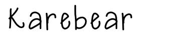 Karebear 字形