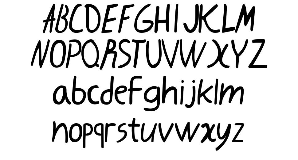 Karebin Script font specimens