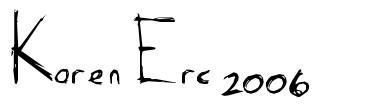 Karen Erc 2006 font