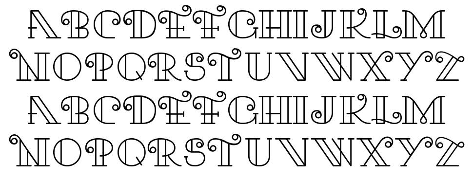Kari font specimens