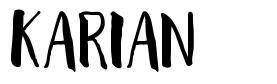 karian 字形