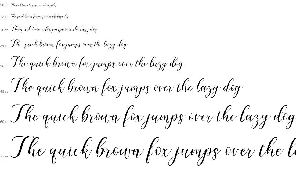 Karliyna Script font Şelale