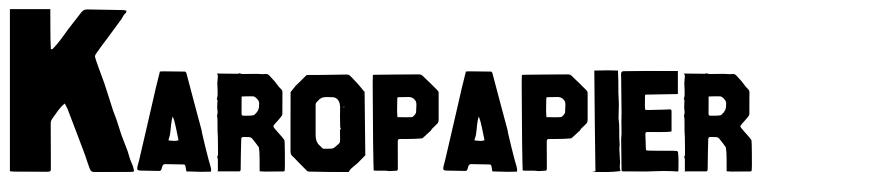 Karopapier 字形