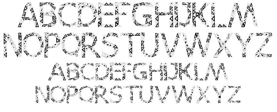 Karora 字形 标本