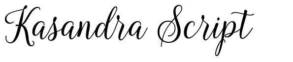 Kasandra Script font