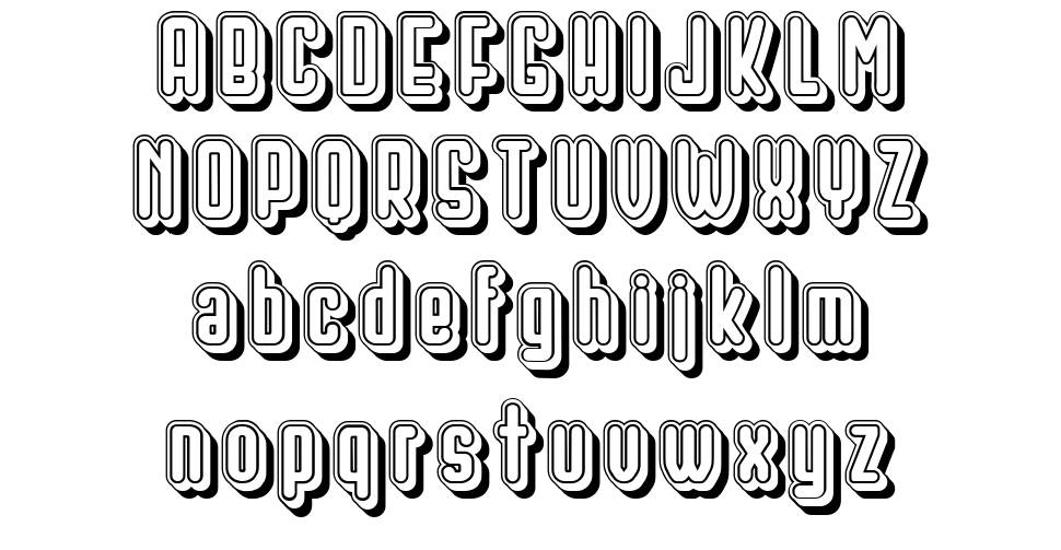 Kasetfon font specimens