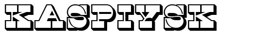 Kaspiysk шрифт