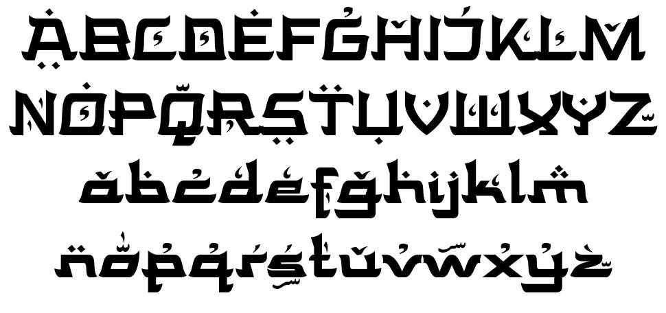Kastibu font Örnekler
