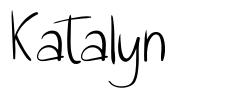 Katalyn font