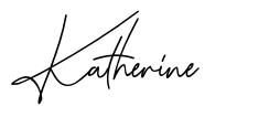 Katherine schriftart