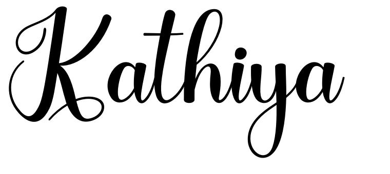 Kathiya шрифт
