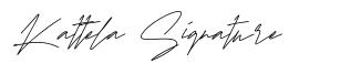 Kattela Signature font