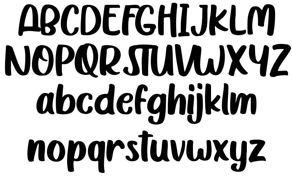 Katty Purry font Örnekler