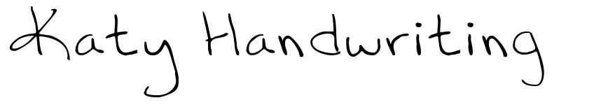 Katy Handwriting font