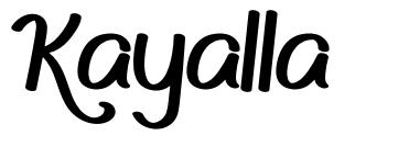 Kayalla 字形