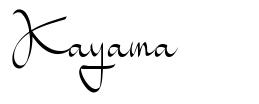 Kayama フォント