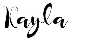 Kayla font