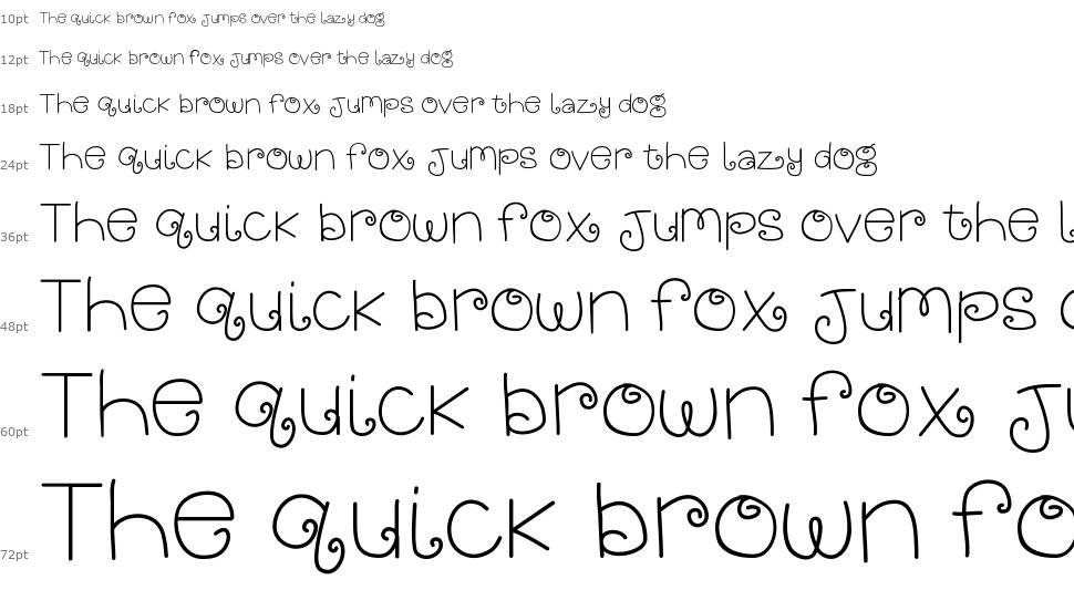 KB Bright and Merry font Waterfall
