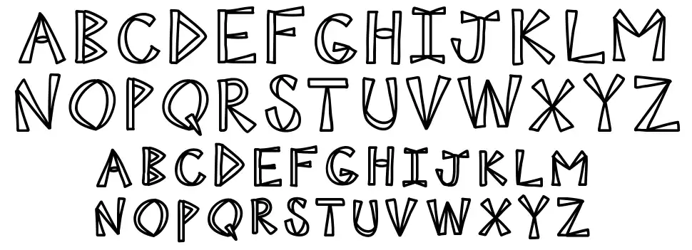 KB Ninja Powerfont specimens