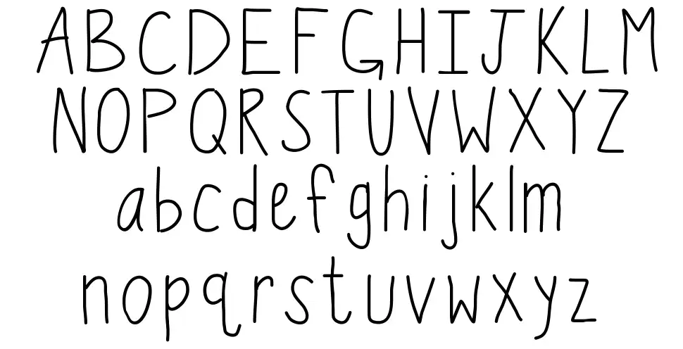 KB Wiggle Wormfont specimens