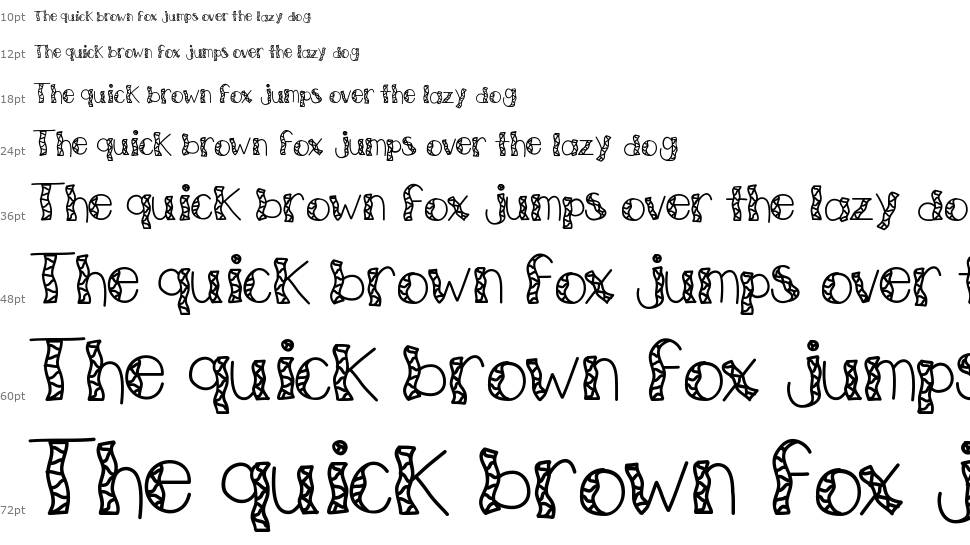 KB Witching Hour font Waterfall