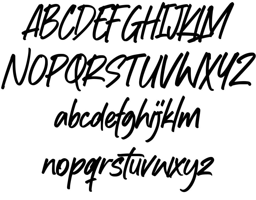 Keanutty font Örnekler