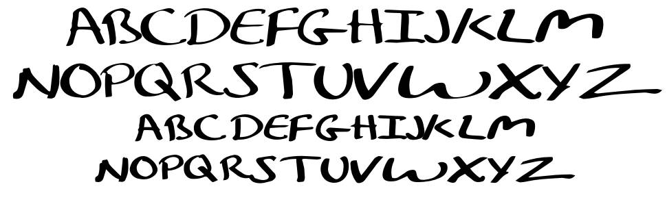 Kelley Calligraphy font specimens