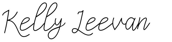 Kelly Leevan font