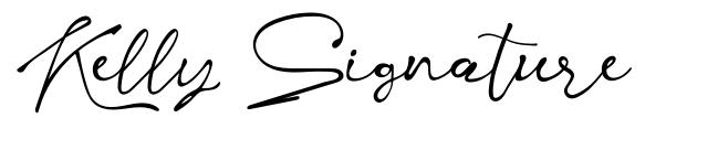 Kelly Signature font