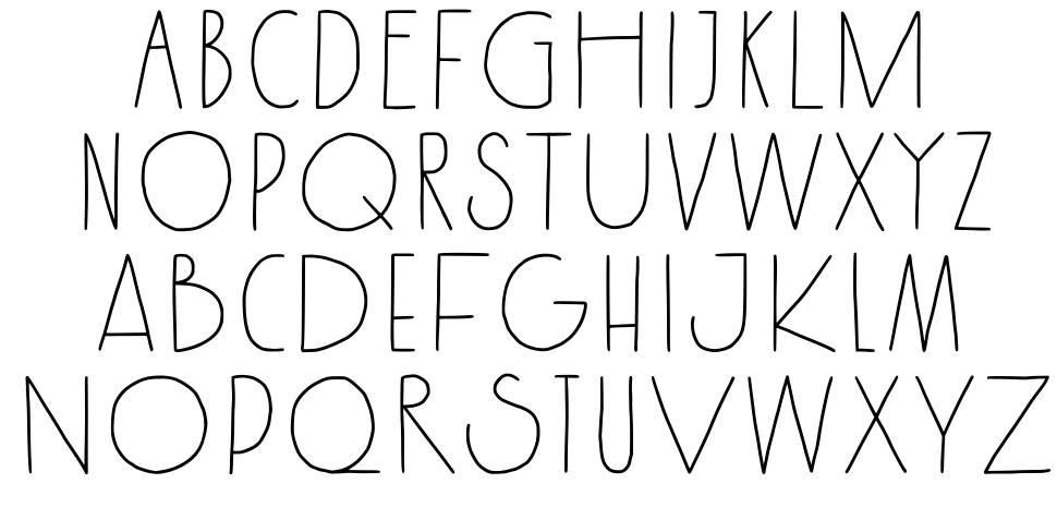 Kenzira font specimens