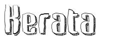 Kerata 字形
