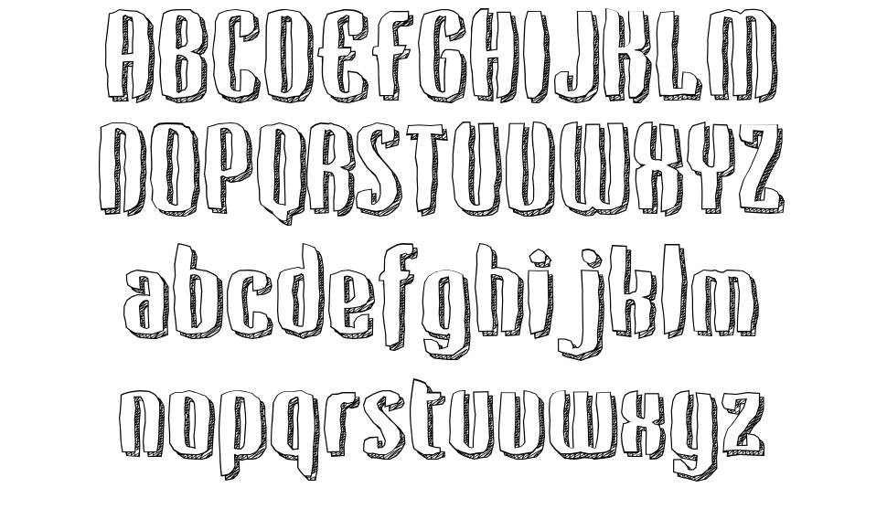 Kerata font specimens