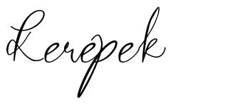 Kerepek font