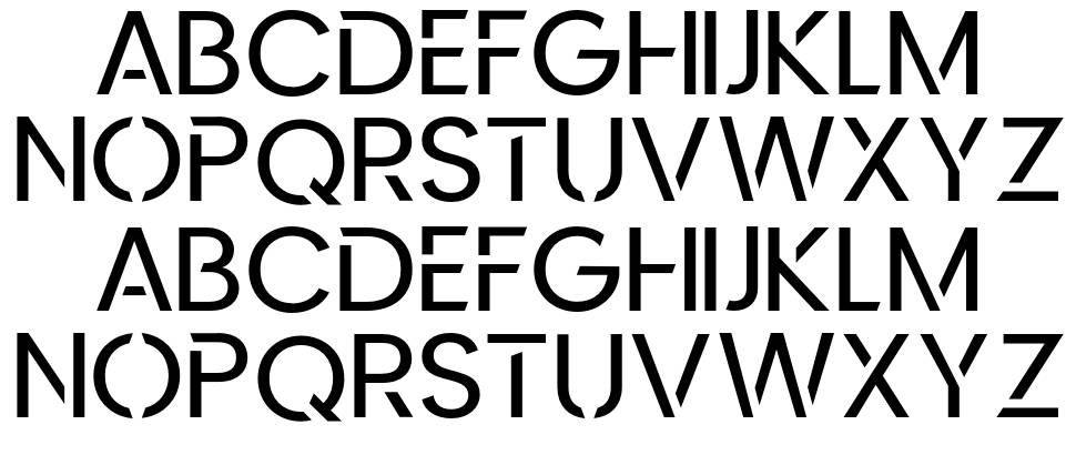 Kerox font specimens