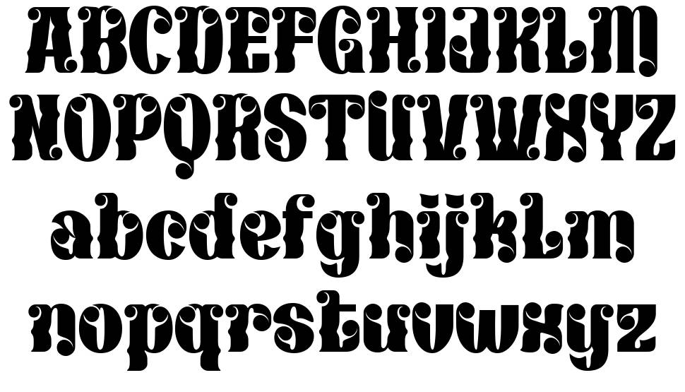 Kexinu font specimens