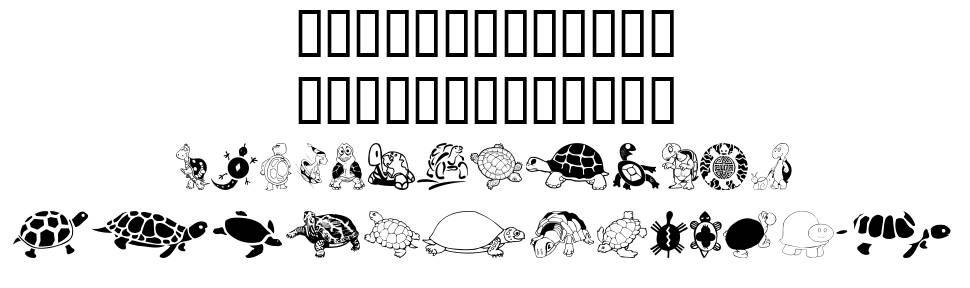 Keya's Turtles font specimens