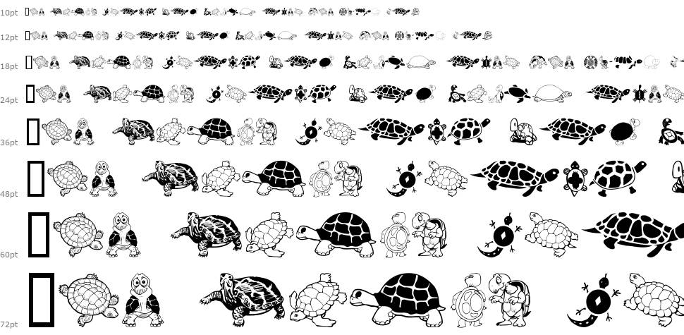 Keya's Turtles шрифт Водопад