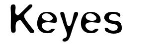 Keyes font