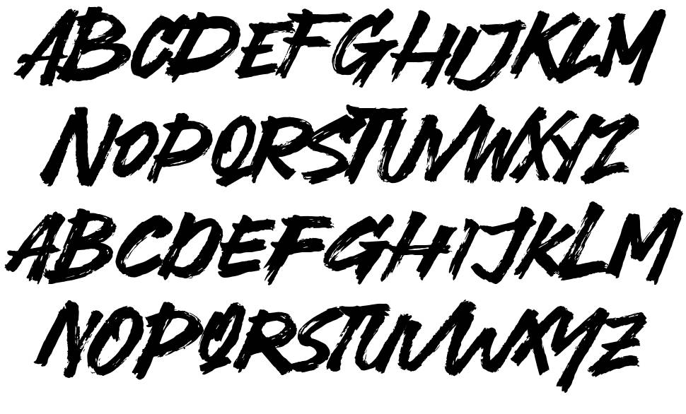 Keylock Fighter font specimens