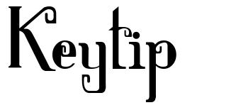 Keytip font