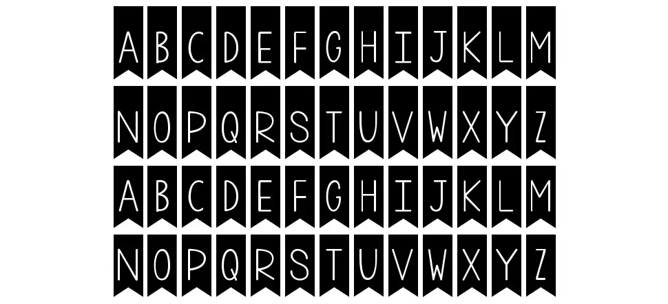 KG A Little Swagfont specimens