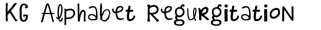KG Alphabet Regurgitation フォント