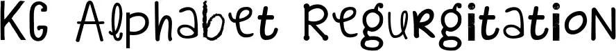 KG Alphabet Regurgitation