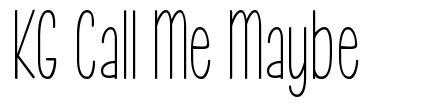 KG Call Me Maybe font
