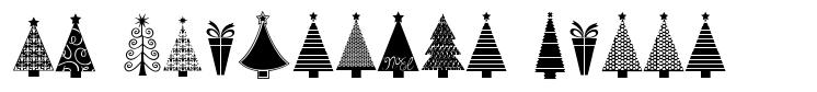 KG Christmas Trees czcionka